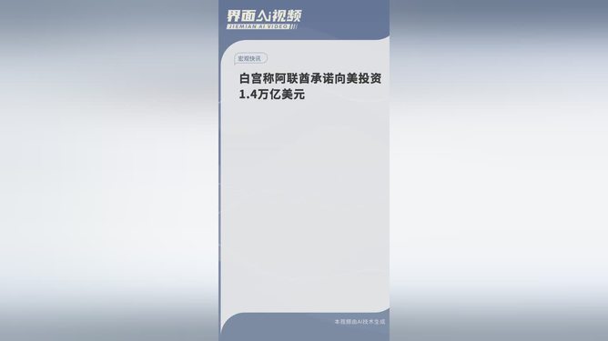 阿联酋承诺向美国投资，开启两国合作新篇章
